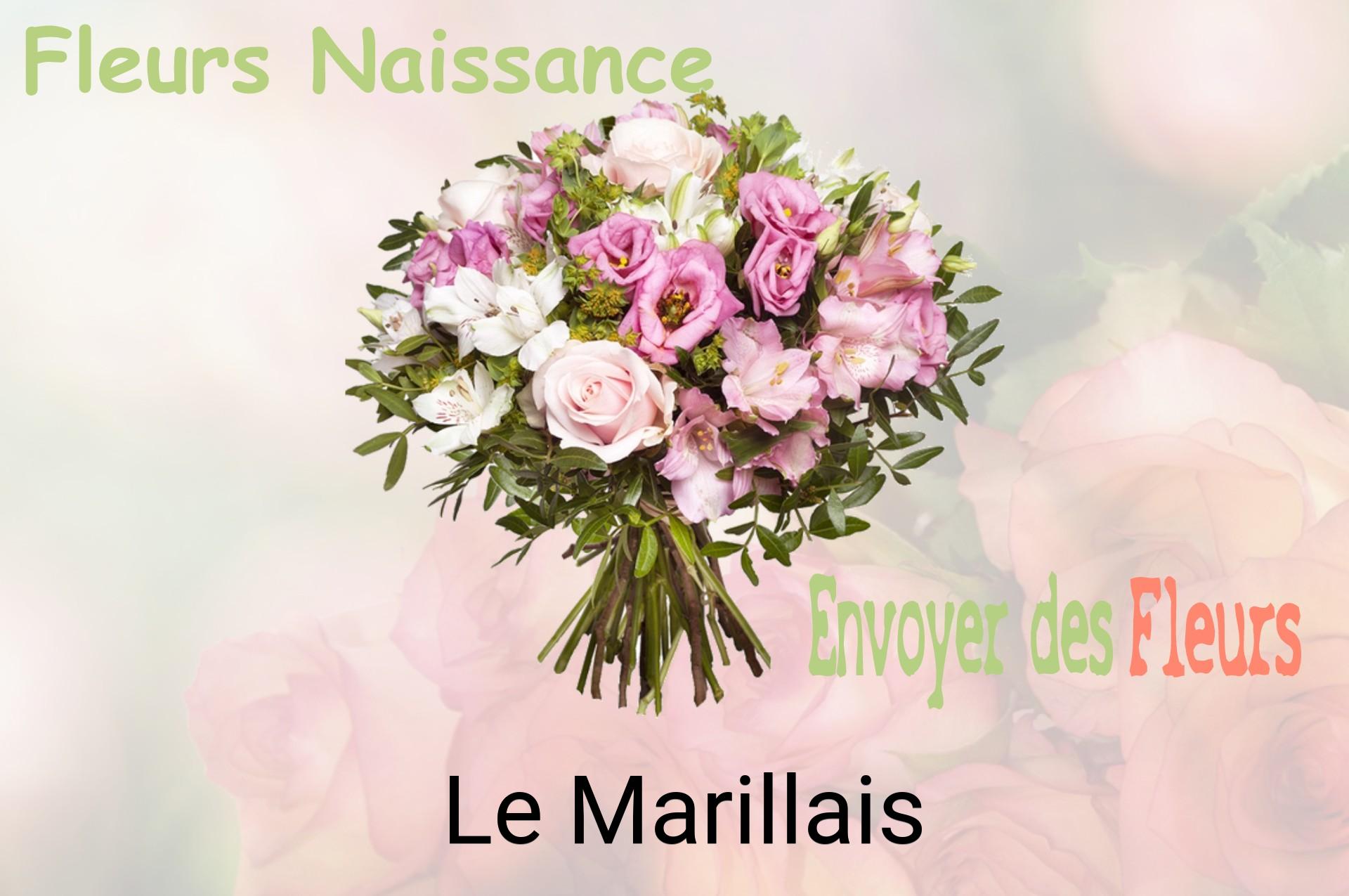 Bouquet de fleurs de naissance livré à Le Marillais